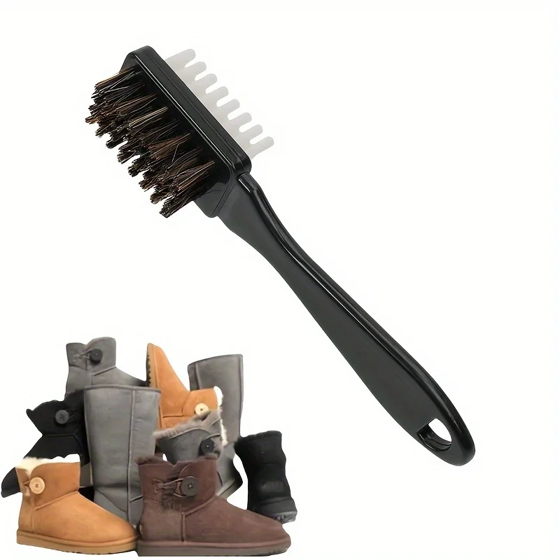 Shoe Cleaning Brush Kit 2-in-1 Dual-Ended with Eraser - Durable Plasticfor Suede Nubuck Boots | Universal Effective Care Tool