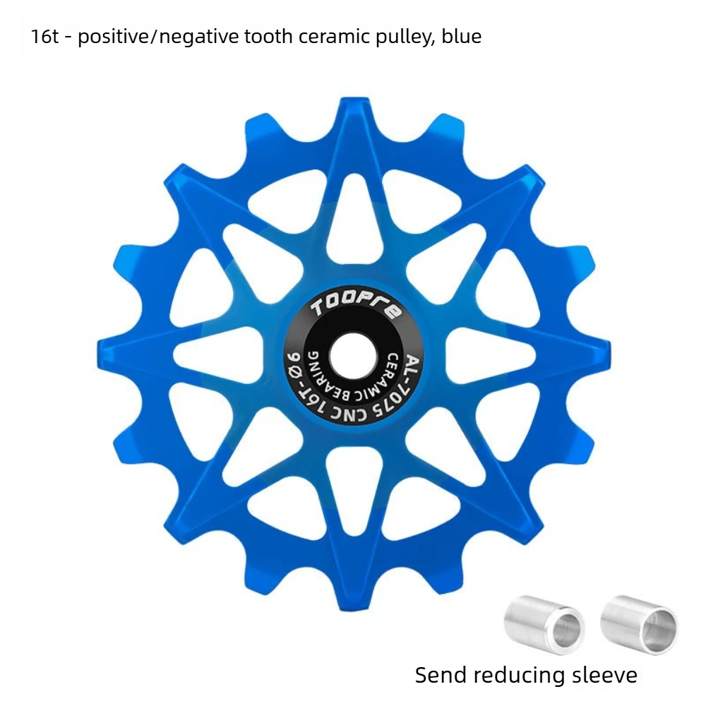 Premium Bicycle Derailleur Jockey Wheels - Aluminum Ceramic Bearing Pulley, Lightweight Hollow Design