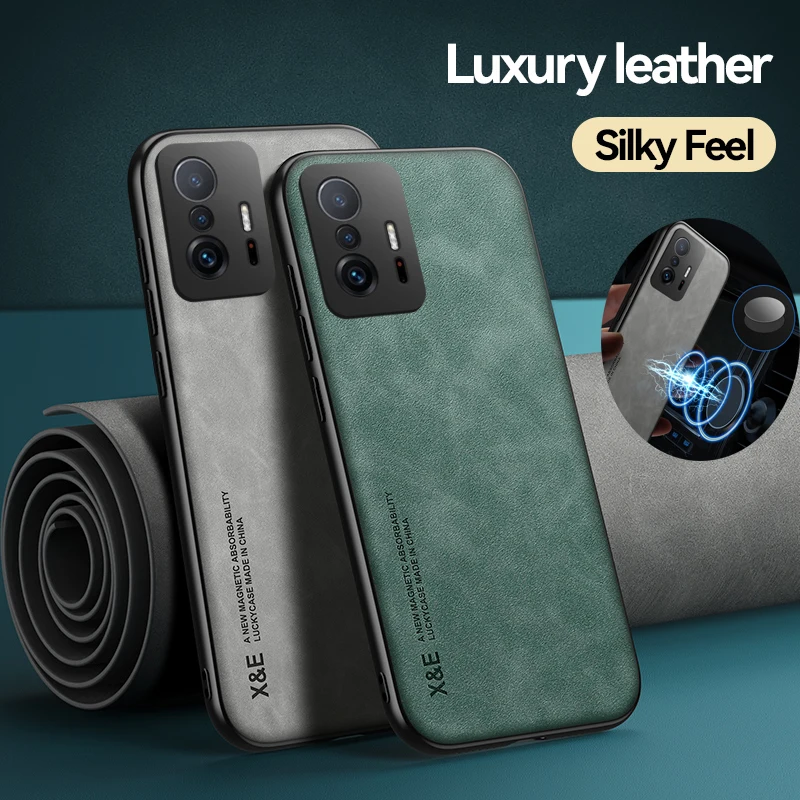 Magnetic Sheepskin Luxury Leather Smartphone Case