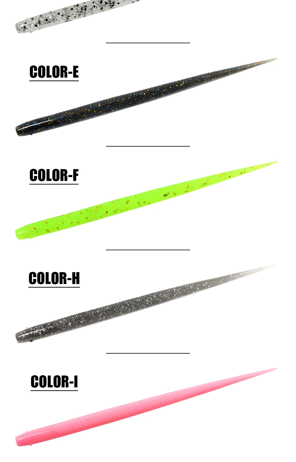 Spinpoler Weiche Wurm Angeln Köder Stick Schwanz 14 cm Künstliche Schmerle Senko Silikon Gefälschte Köder Swimbait Jig Wobbler Angelgerät – Detail 6