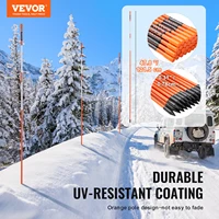 VEVOR Driveway Markers 48 inch 0.4 inch Diameter Fiberglass Poles Snow Stakes For Parking Lots Walkways Easy Visibility 2