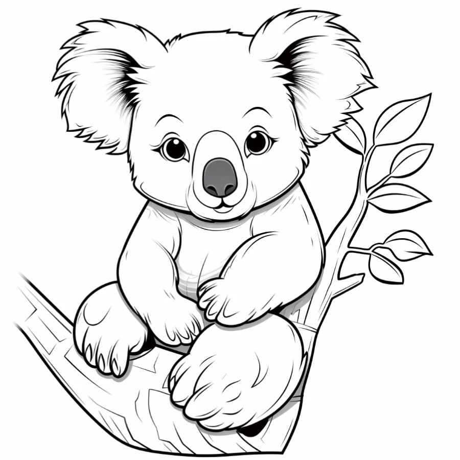Cute Animals Coloring Book 20 Page Gift For Adults And Teens Birthday Party Relieve Stress Kill Time Graffiti Painting Drawing 4