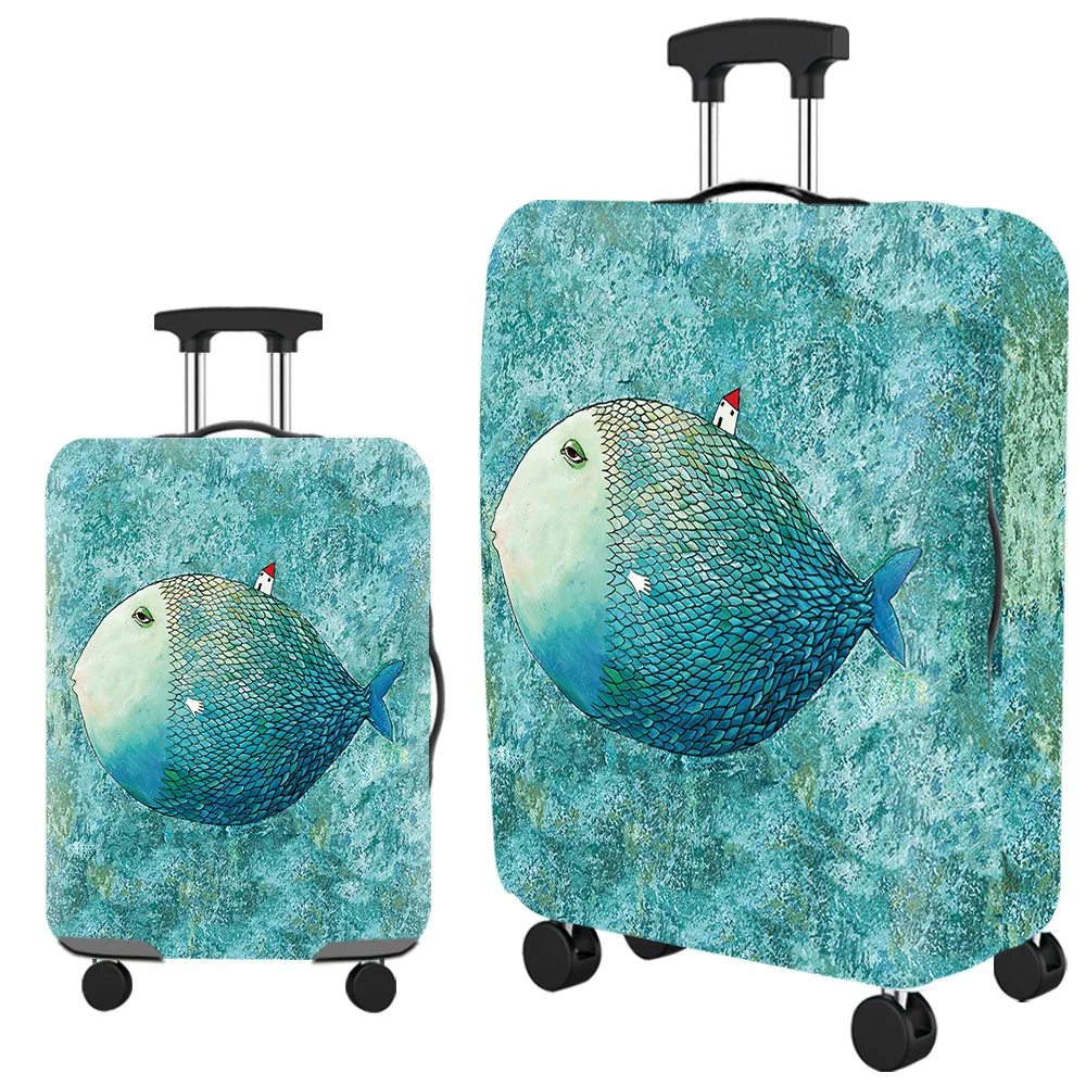 Luggage Cover Travel Suitcase Protector Cover Elastic Protective Washable Luggage Cover With Concealed Zipper For 18-32 Inch
