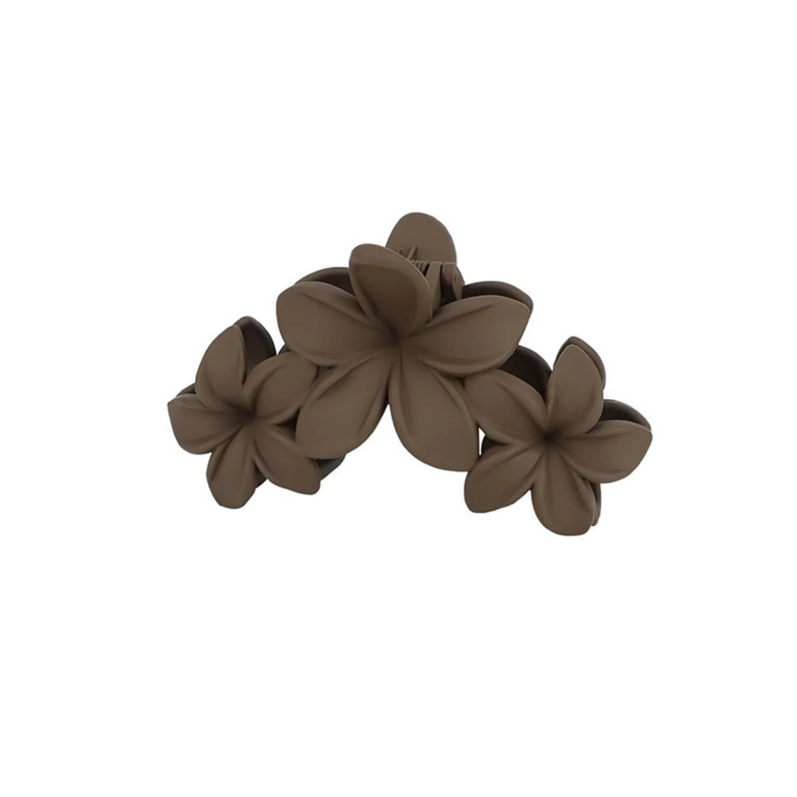 1PC Floral Hair Claw Clips Set, Elegant Flower-shaped Hair Grips in Neutral Tones, Chic Hair Accessories for Women