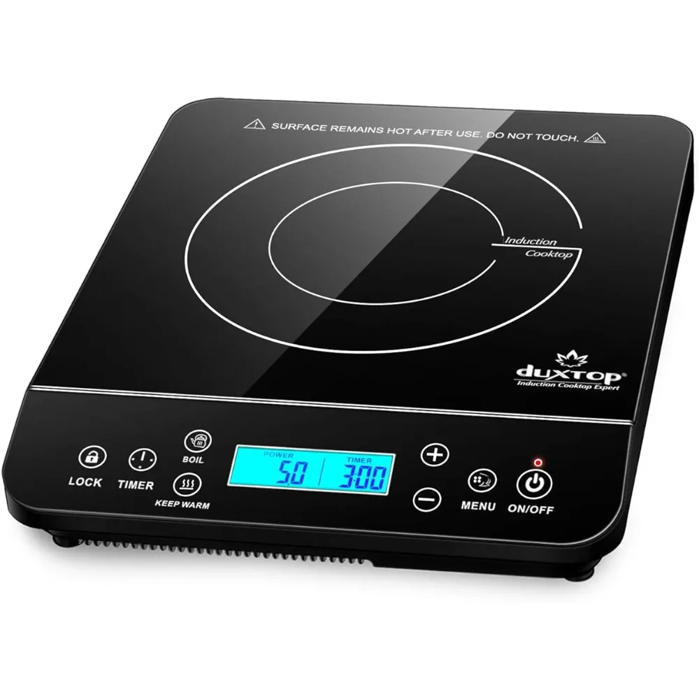 Duxtop Portable Induction Cooktop Countertop Burner Induction Hot Plate With LCD Sensor Touch 1800 Watts 9610LS BT-200DZ
