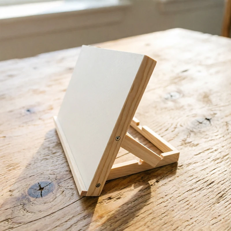 Tavolo da Disegno in Legno A3 Regolabile e Portatile, Cavalletto Multiuso Ideale per Pittura all'Aperto e Creazioni a Mano - immagine 3