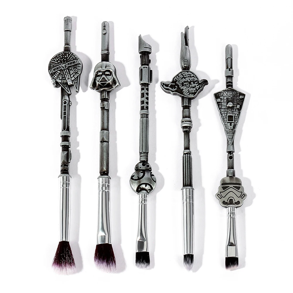 5 Pz/Set Star War Pennelli Trucco Millennium Falcon Pennello In Polvere Sciolto Darth Vader Ombretto Pennelli Trucco Strumento Di Bellezza Regali