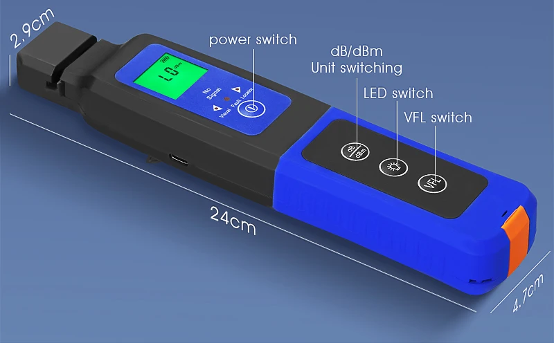 Rechargeable AUA-C40 Fiber Optic Identifier Live Fiber Optical Identifier with B