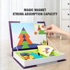 Montessori Children Intelligent Magnetic Book 3D Cartoon Puzzles Jigsaw Brain Training Game Educational Toys Kids Birthday Gift 3