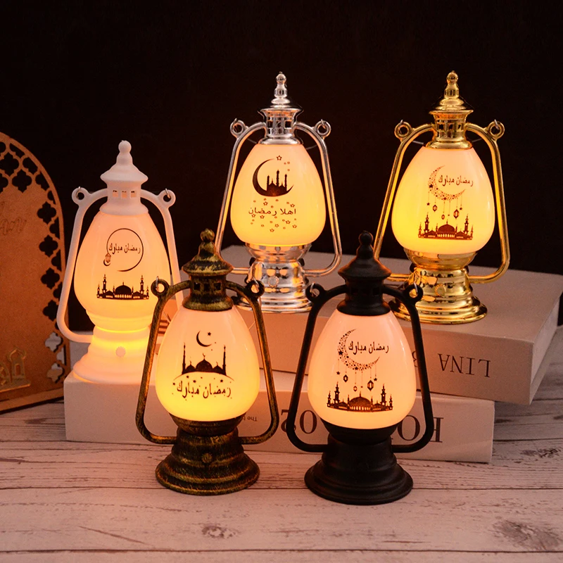 

Eid Mubarak LED Wind Lights Ramadan Decoration 2024 Islam Muslim Party Decor For Home Ramadan Kareem Gift Pony Lanterns Oil Lamp