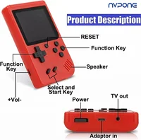 Портативная в стиле ретро со встроенными играми 500 в 1, 8-битная 3,0-дюймовая мини-портативная игровая консоль Macarone, цветной ЖК-дисплей, детский цветной игровой плеер — изображение 6