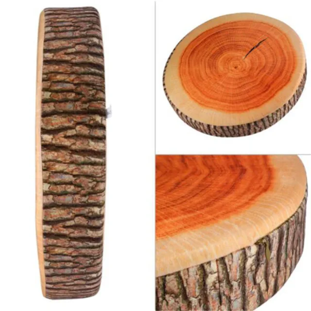 Coussin de souche créatif grand arbre de saule factice bloc de bois Texture de bûche forme cylindrique oreiller coussin canapé forme de souche ronde 5
