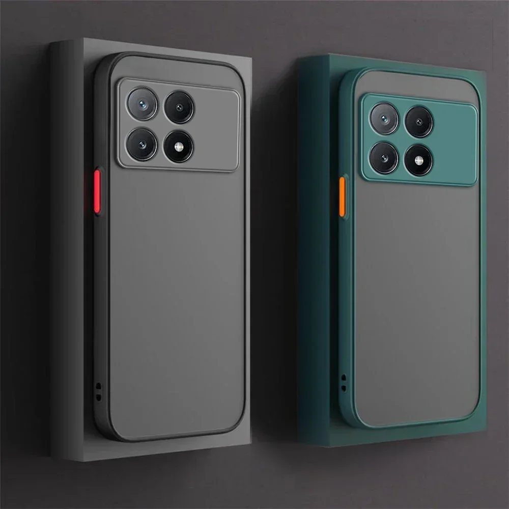 Shockproof Armor Matte Case with Soft Bumper and Hard Cover