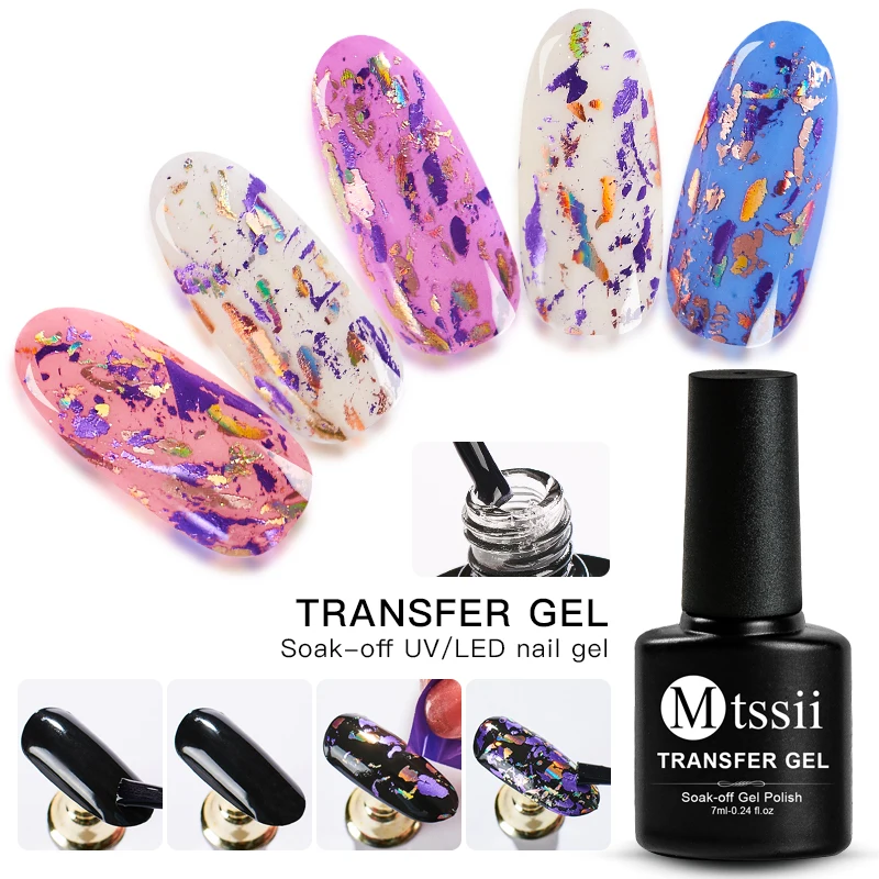 Description Picture 5 of itemFoil for Nails Nail Art Transfer Foil Holographic Adhesive Decal Starry Glue Foil Nail Tip Manicure Tool Decoration