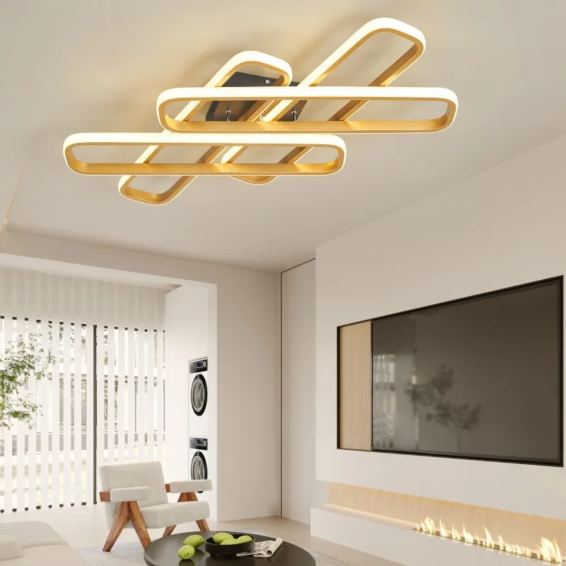 

Meta Luster Aluminum Led Ceiling Light Nordic Modern Home Decoration Chandelier Study Living Room Ultra-thin Square Pendant Lamp