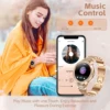 EIGIIS Smart Watch for Women with1.32"HD Screen Fitness Tracker with Heart Rate Sleep Monitor Waterproof for iOS xiaomi Phones 5
