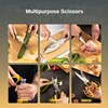 Deli Professional Strong Industrial Scissors Tailor Scissors for Home Hand Tools Multifunctional Household Kitchen Scissors 6