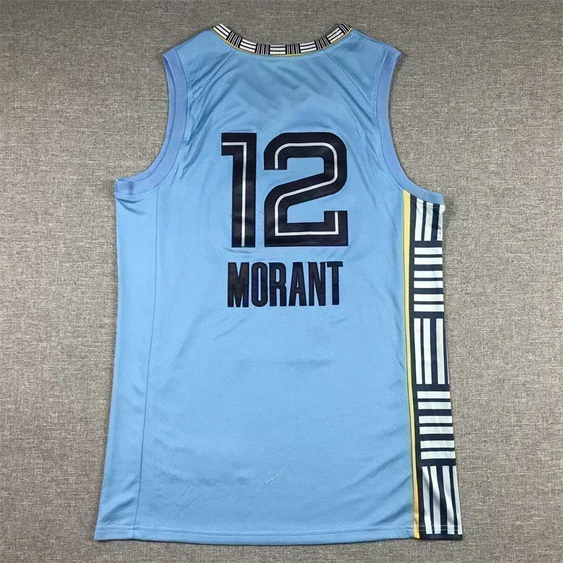 

2023 Man New American Basketball Jerseys Clothes #12 Ja Morant European Size T Shirts Loose Cotton Shorts Sweatshirt