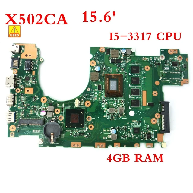 Usado X502ca Com I5-3317 Cpu 4gb De Memória Mainboard Para Asus.