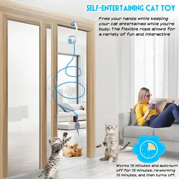 Retractable Door Hanging Cat Toy 2