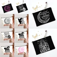 Funny witch  Printing Cosmetic Organizer Bag Make Up Cosmetic Bag Fashion Women's Bag Makeup Bag Multifunction Pencil Cases 1