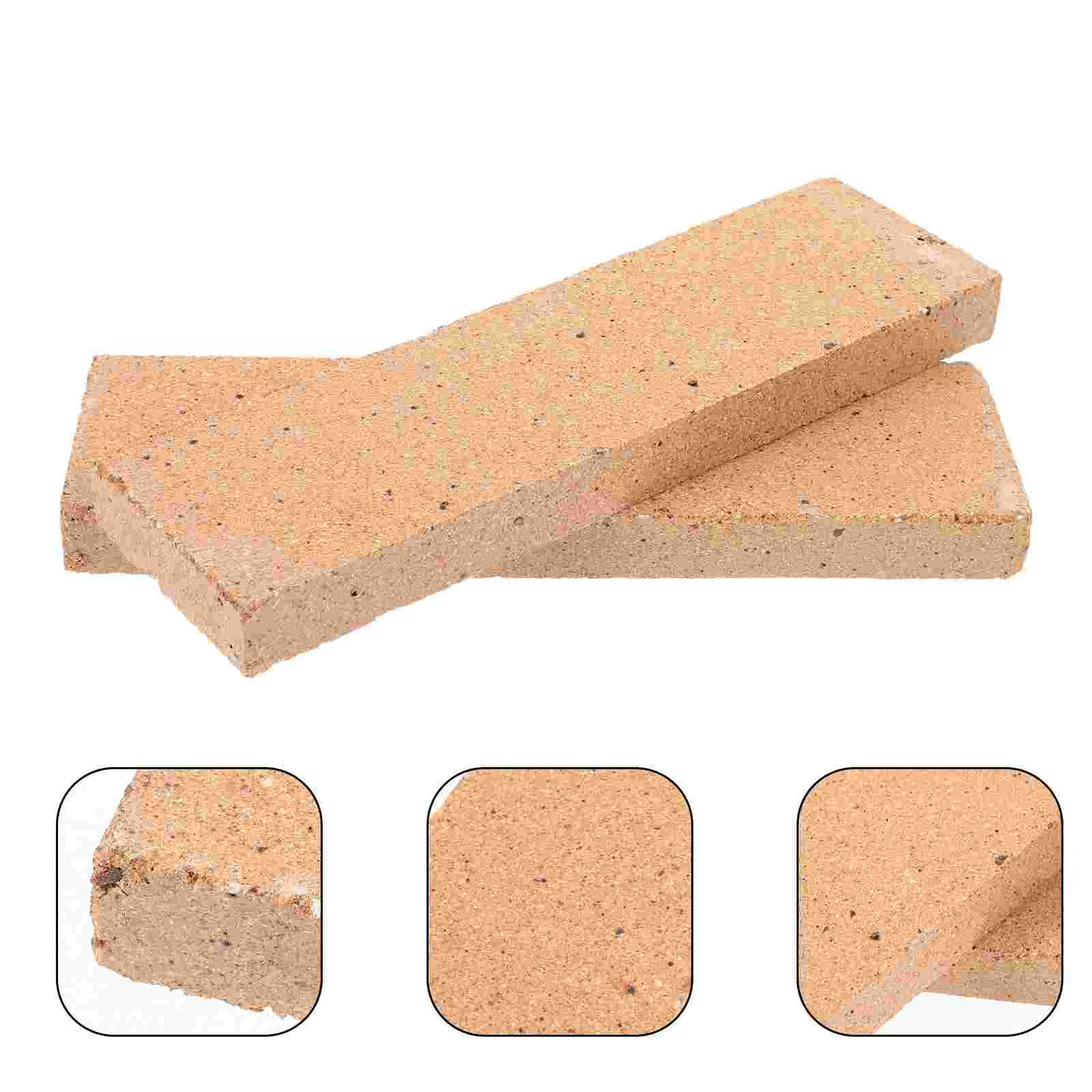 

2 Pcs Jewlery Fireplace Refractory Bricks Soldering for Casting Grill Insulation Block Kiln