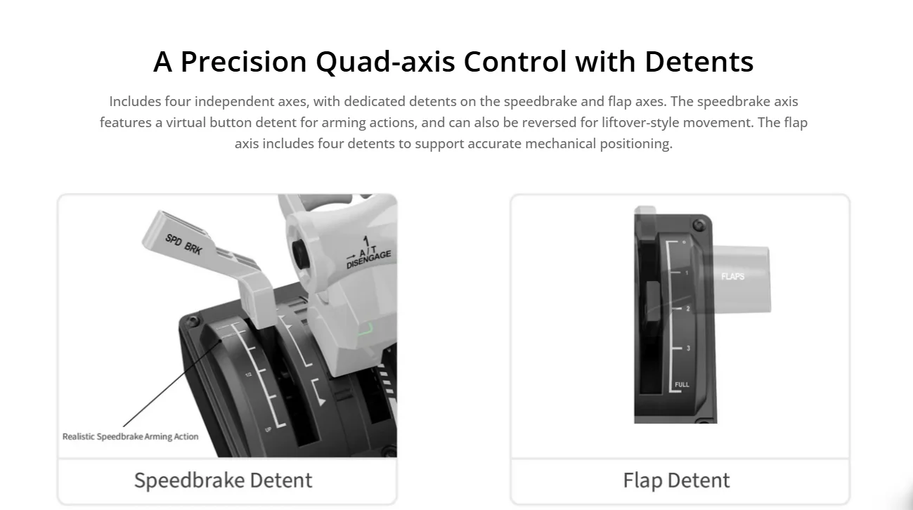 - MTQ Throttle Quadrant | Modular Boeing/Airbus/Fighter Levers with Quad-Axis &