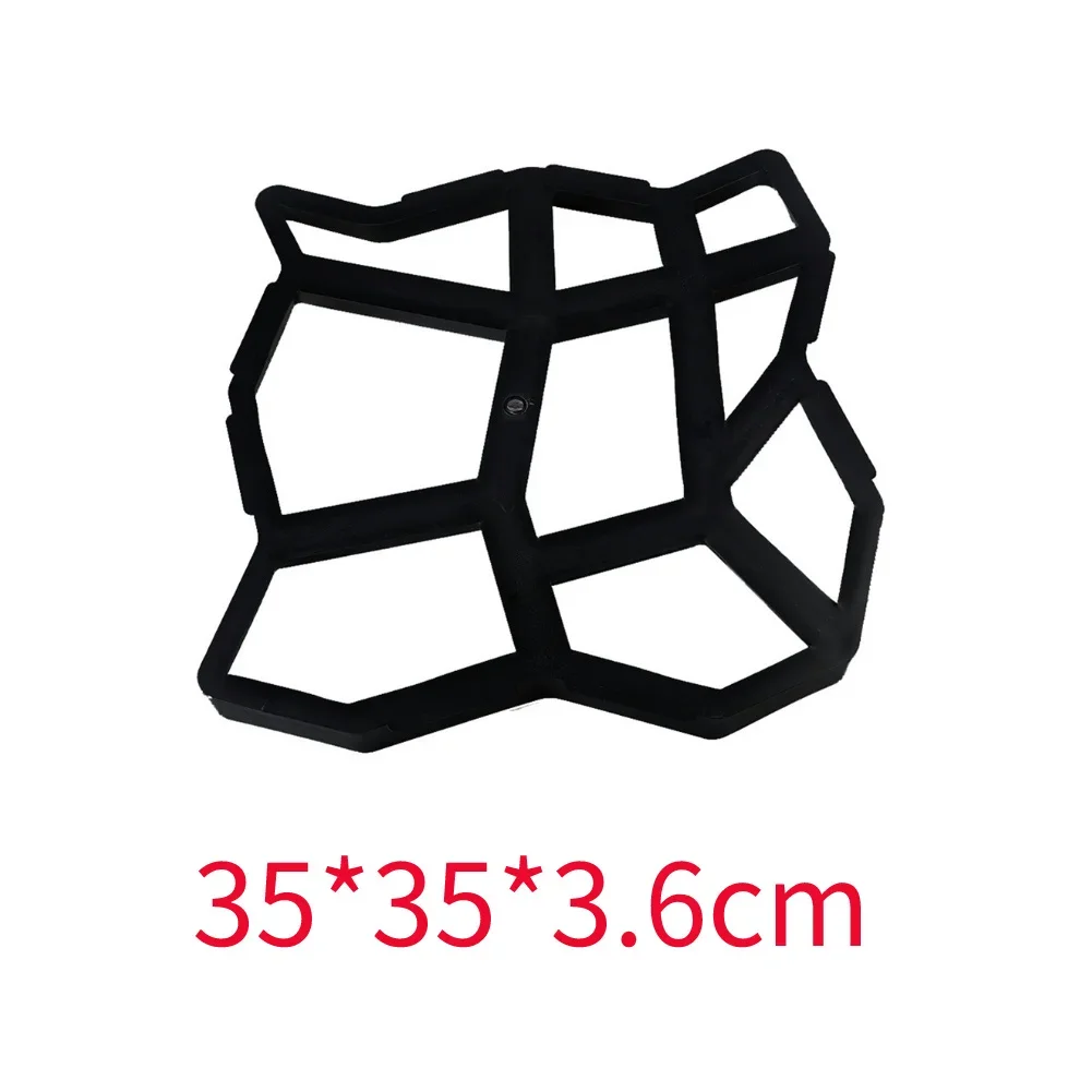 6 Types Garden Walk Pavement Concrete Mould DIY Manually Paving Cement Brick Stone Road Concrete Molds For Home Yard Garden