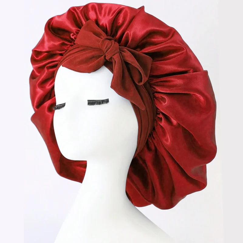 Satin Bonnet Silk Adjustable Bonne For Sleeping Hair