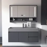 Washbasin Combination Bathroom Cabinets Light Luxury Modern Intelligent Mirror Bathroom Cabinets Home Storage Furniture Kast JTB 2