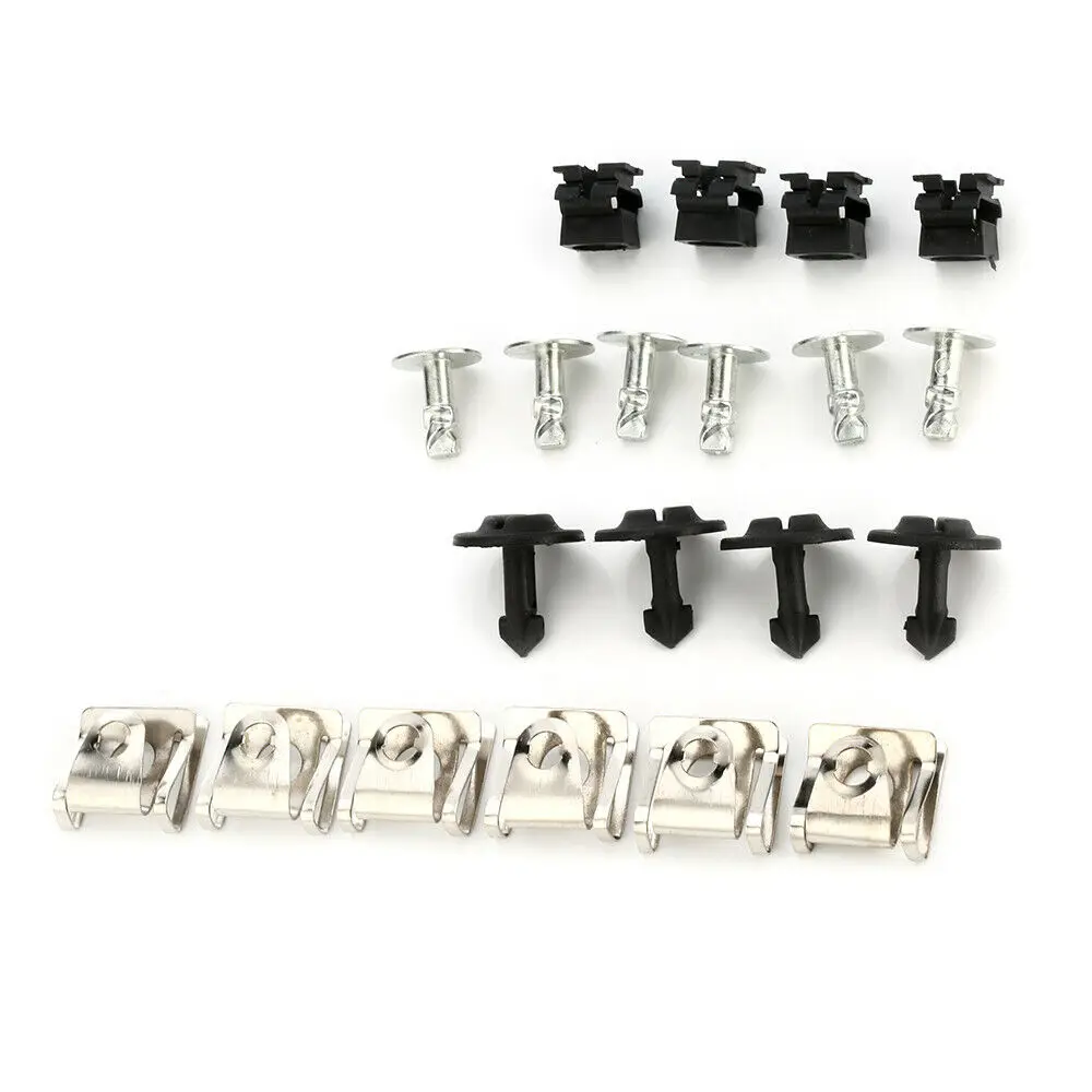 20pcs Undertray Engine Under Cover Fixing Clips Shield Trim Panel Screw Kit For Audi A4 A6 A8 TT Auto Repair 6