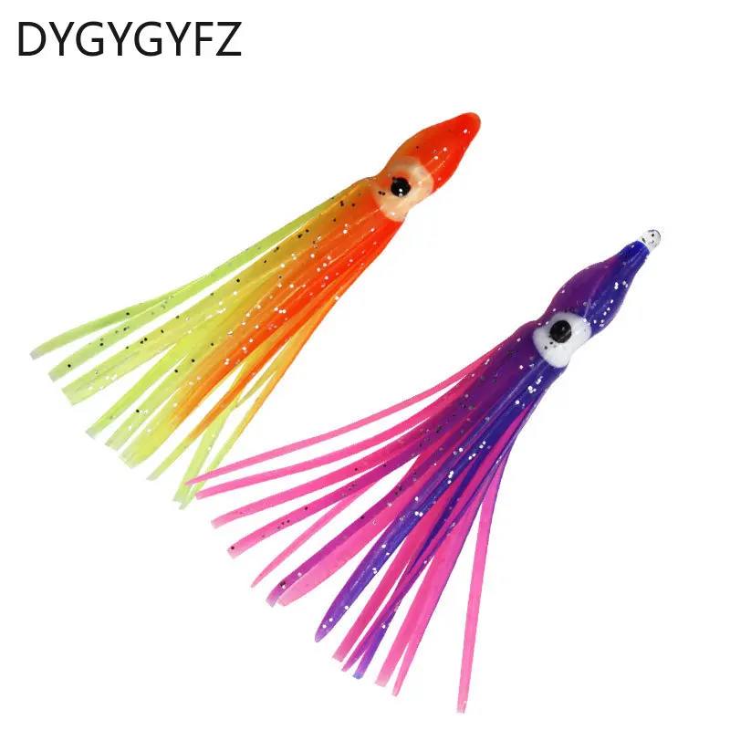 5pc Night Luminous Octopus Modeling Bait Color Mini Bionic Lure Bait Sea Fishing Bait Squid Bait Perch Fishing