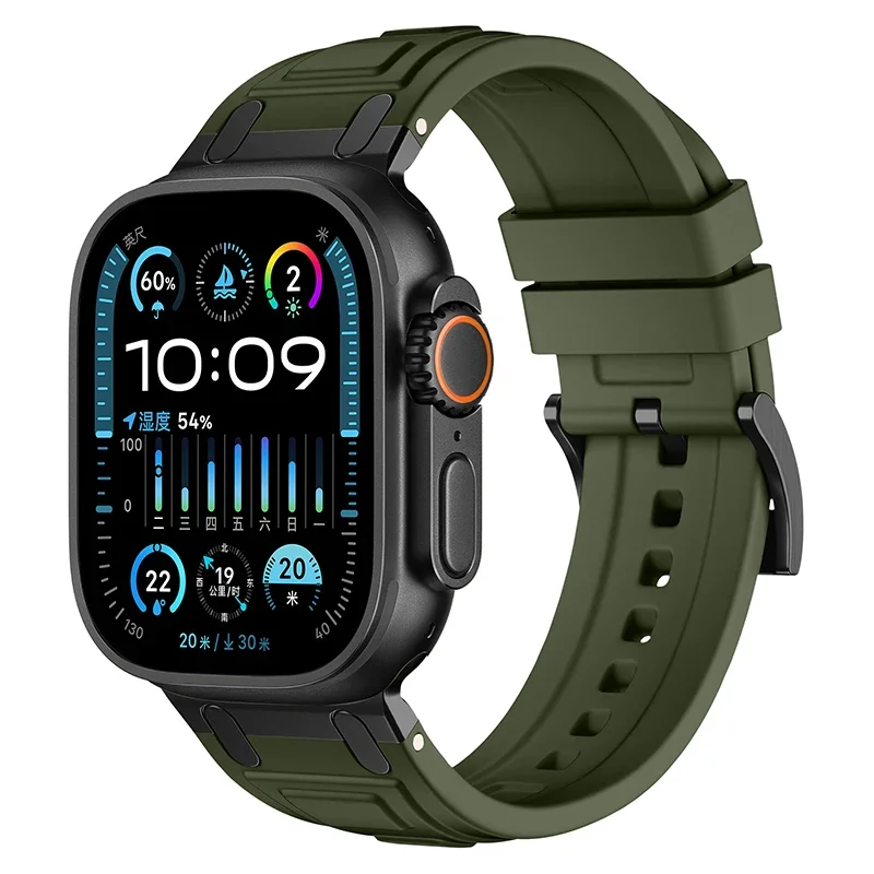 Enhanced Silicone Strap with Modified Metal Integration