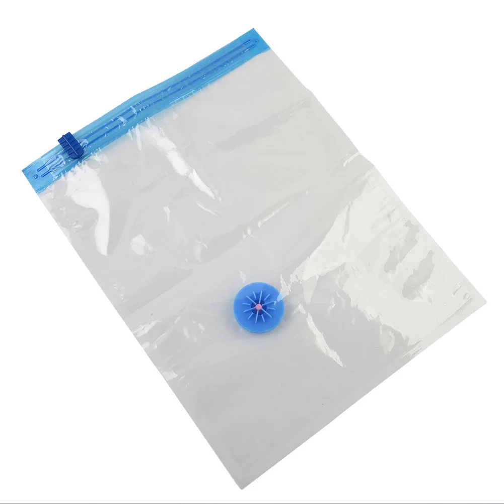 Vacuum Storage Bag Bedding Pillows Towel Clothes Storing Space Saver ​Travel Storage Bag Closet Plastic Vacuum Bags Transparent