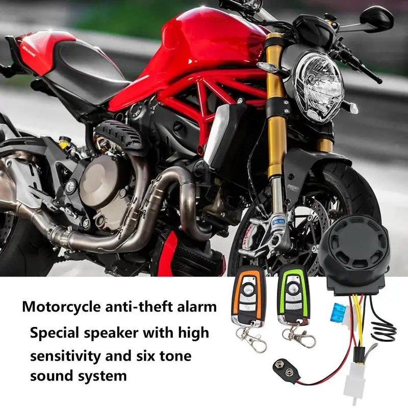 Two Way Motorcycle Anti Theft Security Alarm System Scooter Burglary Vibration Alarm For Motorcycles And Electric Scooters