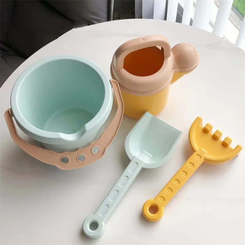 INS Children Beach Toys Set Digging Sand Plastic Bucket Shovel Engineering Truck Sand Molds Outdoor Beach Water Game Toys Tools 5