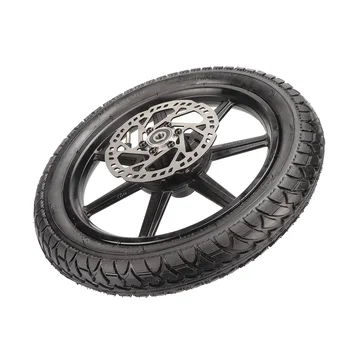 Pneumatico per ruota anteriore da 14 pollici per moto 14x2.125 con disco freno da 140 mm per accessori per biciclette pieghevoli E-bike per scooter elettrico