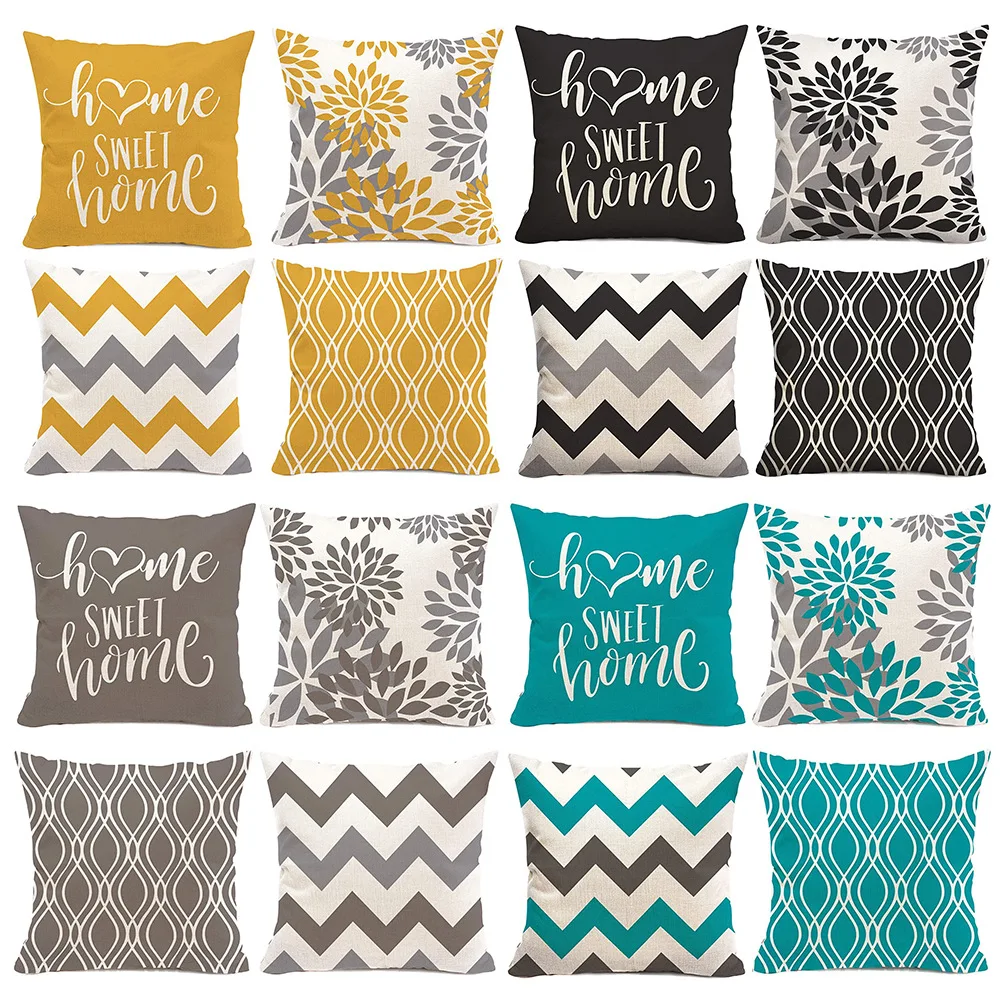 2Pcs4545cmINSSweetHomeSeriesCushionCoversSofaSquareStrip