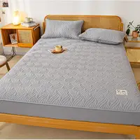 Dreamreal Cotton Thick Quilted Mattress Cover 2 Pattern Anti-bacterial Anti-mite Mattress Protector Topper Pad Soft Fitted Sheet 3