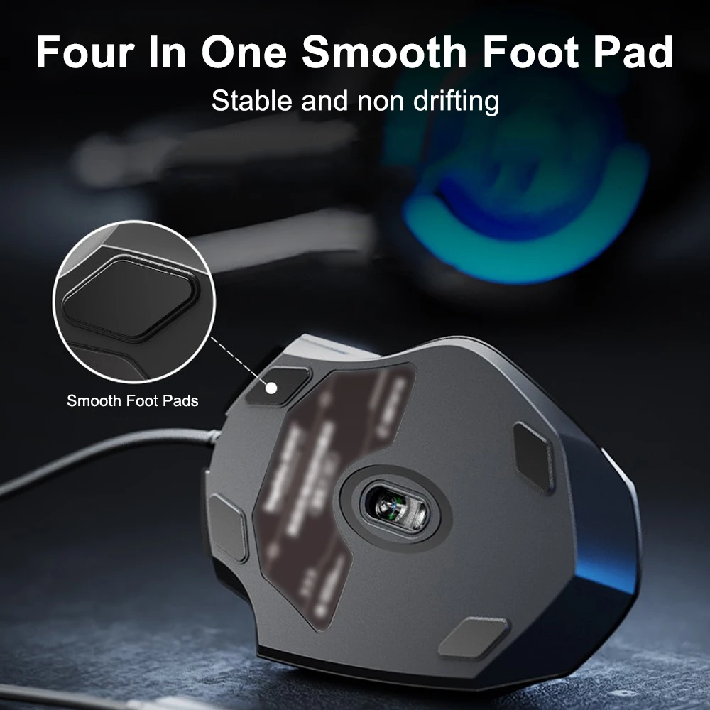 Wired Gaming Mouse 7200DPI Corded Computer Mouse with 6-Button Ergonomic Mice Office and game for Laptop PC Desktop gaming mouse,ergonomic mouse,wired mouse