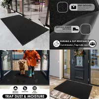 Heavy-Duty Indoor Outdoor Front Door Mat, 2x31 Feet, Commercial Entrance Mat, Customizable, Traps Dirt and Moisture, Ideal for E