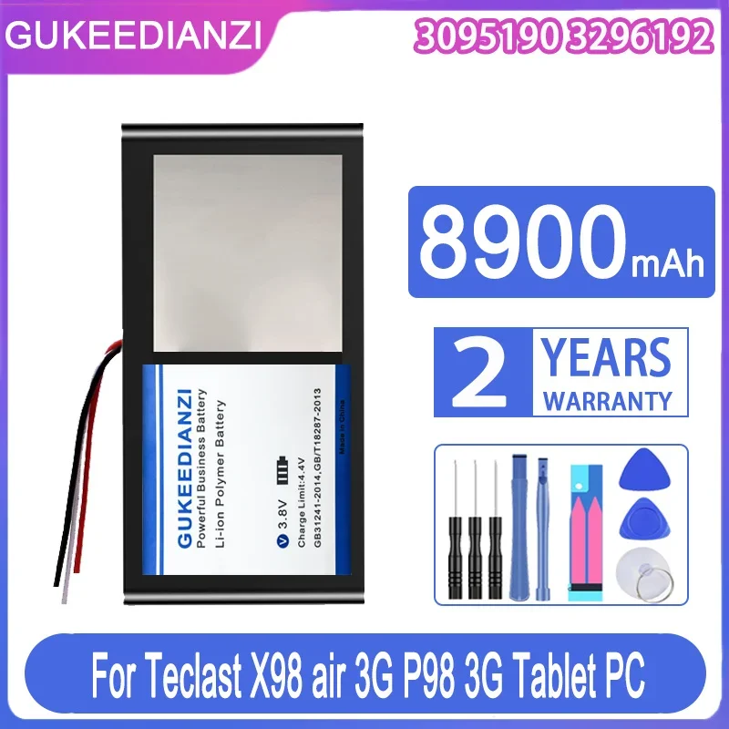 

GUKEEDIANZI Replacement Battery For Teclast X98 air 3G P98 3G 3 wire X 98 AIR P98 P98HD v99i Tablet PC Bateria