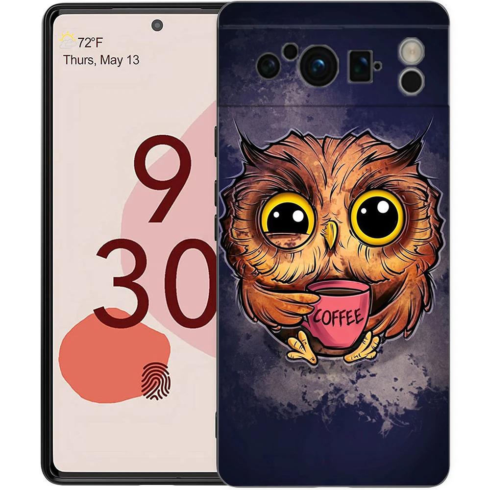 Adorable Cartoon Owl Shockproof Silicone Phone Case Cover