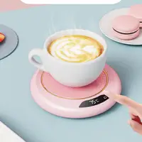 3 vitesses 55 ℃   Sous-verre chauffant USB à température constante, chauffe-tasse thermostatique pour café, lait, mug 2
