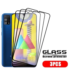 Premium Tempered Glass Screen Protector for Samsung Galaxy M31 - Full Coverage with Enhanced Adhesive (3 Front Glass)