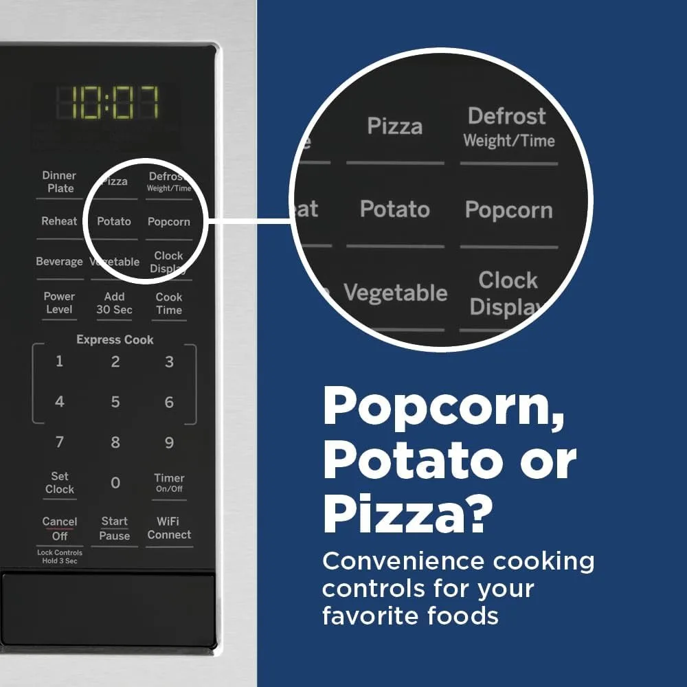 Smart Countertop Microwave Oven,Complete with Scan-to-Cook Technology and Wifi Connectivity,0.9 Cubic Feet Capacity, 900 Watts 4