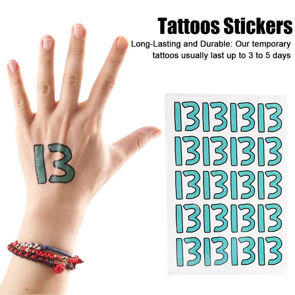 

Disposable Tattoo Stickers Concert Fan Support Stickers Tattoo Waterproof Concert Safe Art Party Lasting Accessory Body Sti Q6F3