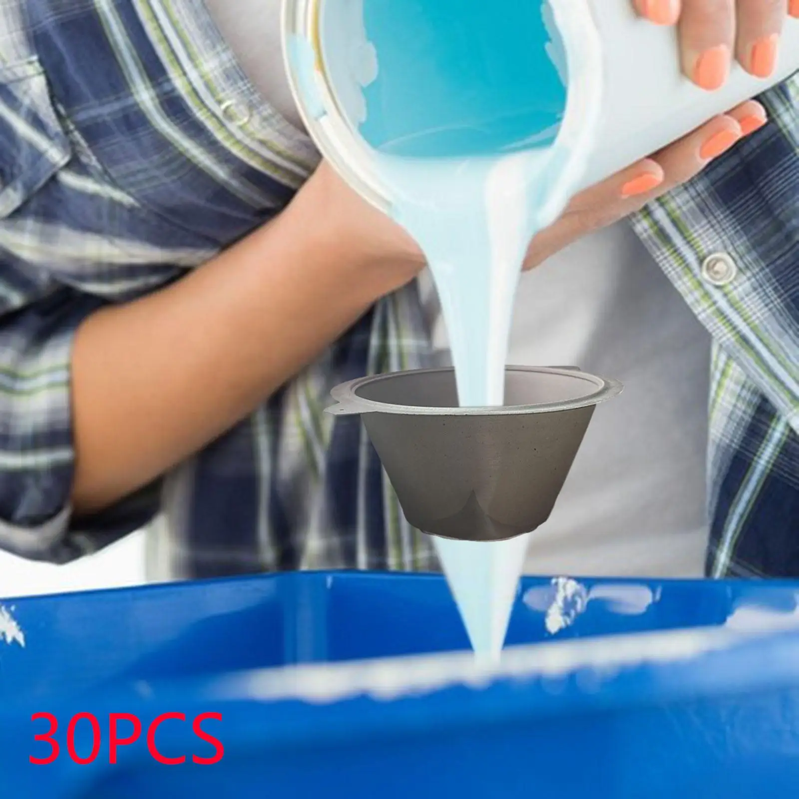 

30x пластиковый фильтр для краски, прочный промышленный нейлоновый сетчатый фильтр для краски