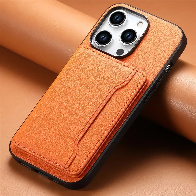 Luxury Leather Magnetic Wallet Phone Case with Card Slot Holder