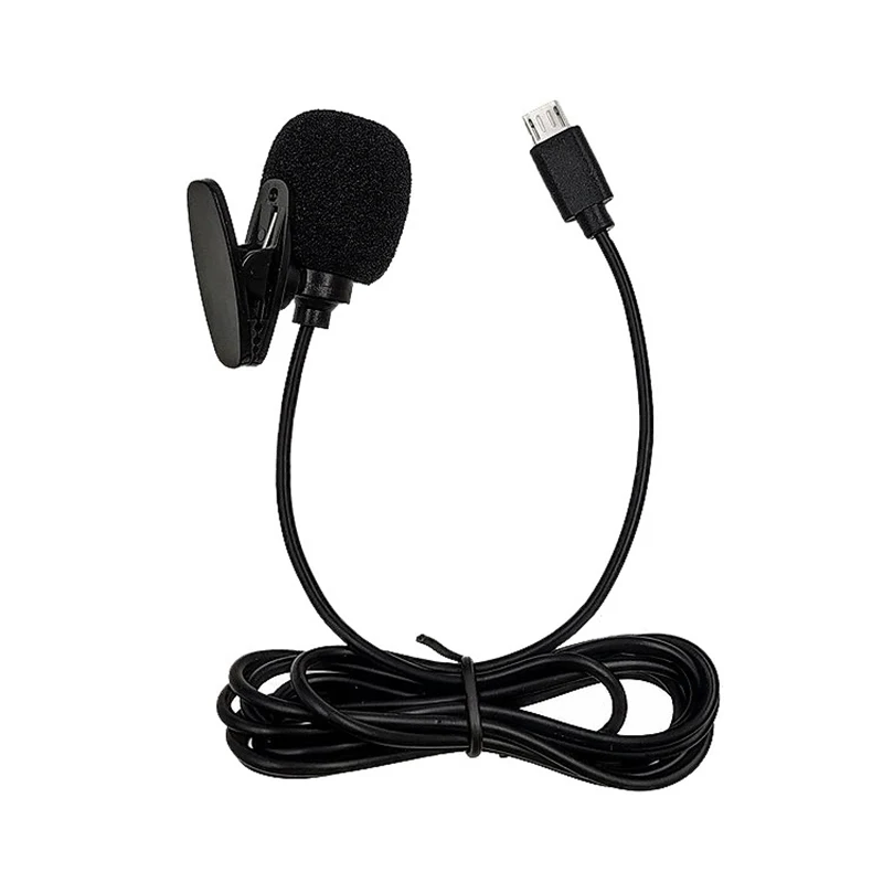External Microphone For AKASO V50X/EK7000pro/B4/B4Pro Sports Camera Black Micro USB Interface